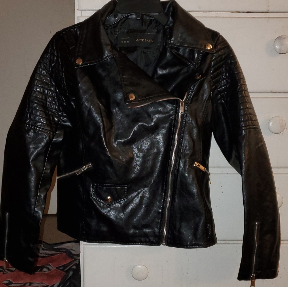 AFTF BASIC genuine leather motor jacket